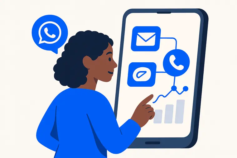 Automatización multicanal: Por qué las empresas que conectan WhatsApp, email y voz crecen 3x más rápido
